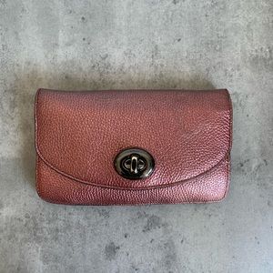 Coach Mini Chain Crossbody in Rose Metallic Gold